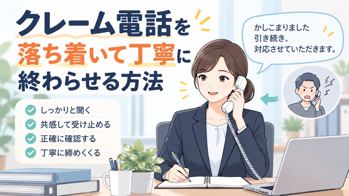 クレーム電話の切り方と対応手順